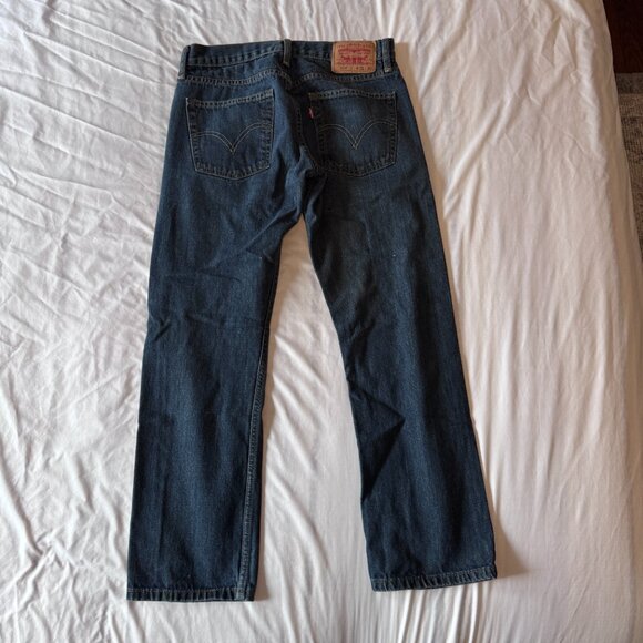 Men's Levi's 514 Slim Straight Jeans - 32 x 30 Very Good Condition - Picture 2 of 5